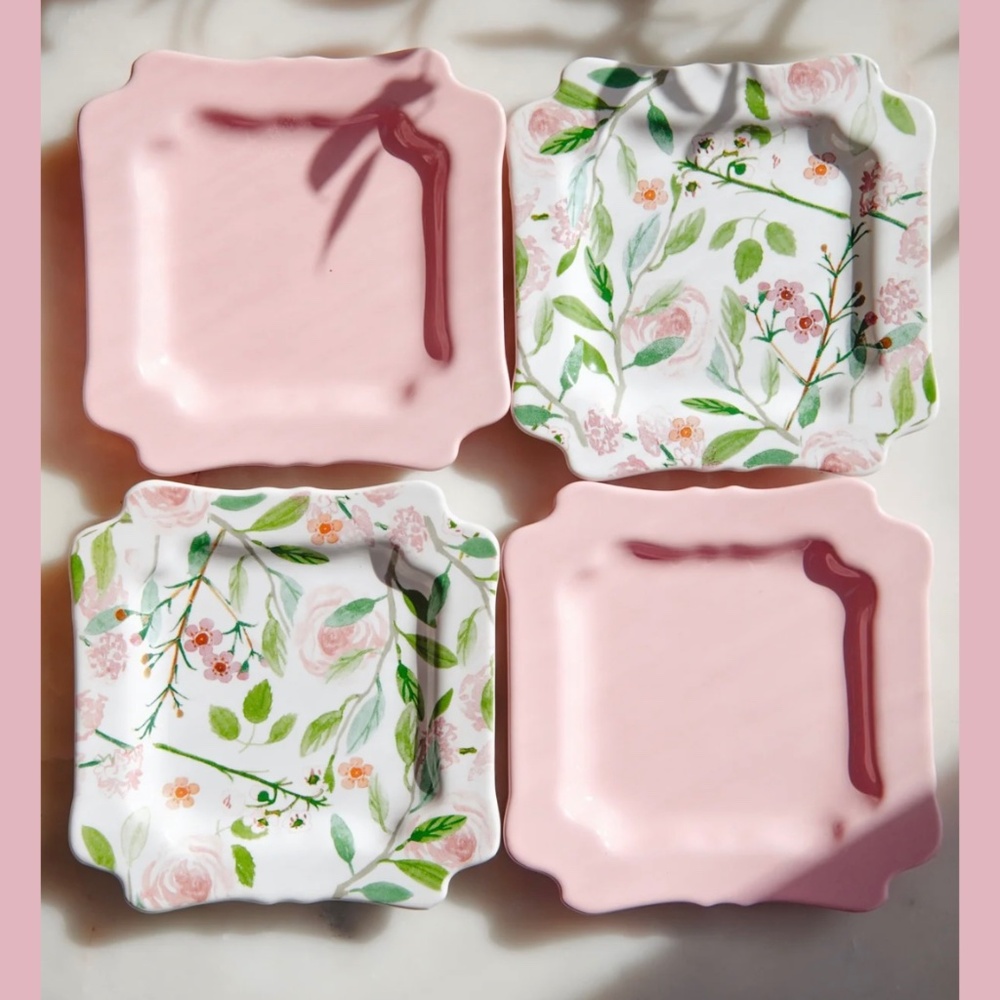 Two Sets of Dessert Plates